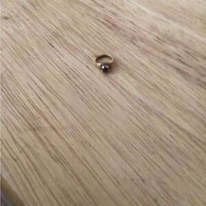 Elegant Gold Ring Pendant with June Birthstone